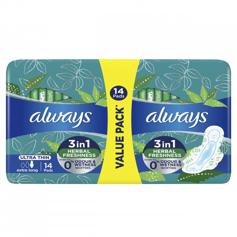 ALWAYS ULTRA THIN EXTRA LONG 14 PCS
