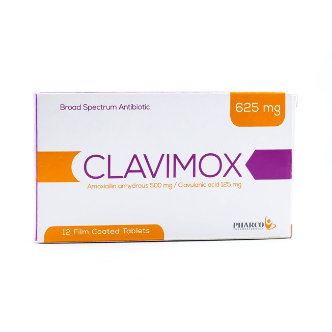CLAVIMOX 625MG 12TAB