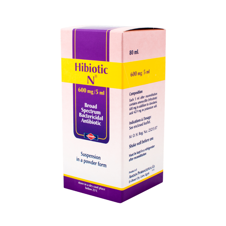 HIBIOTIC N 600MG /5ML SUSP 80ML