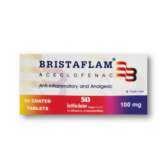 BRISTAFLAM 100MG 20TAB