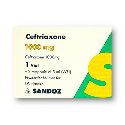 CEFTRIAXONE 1000MG IV VIAL