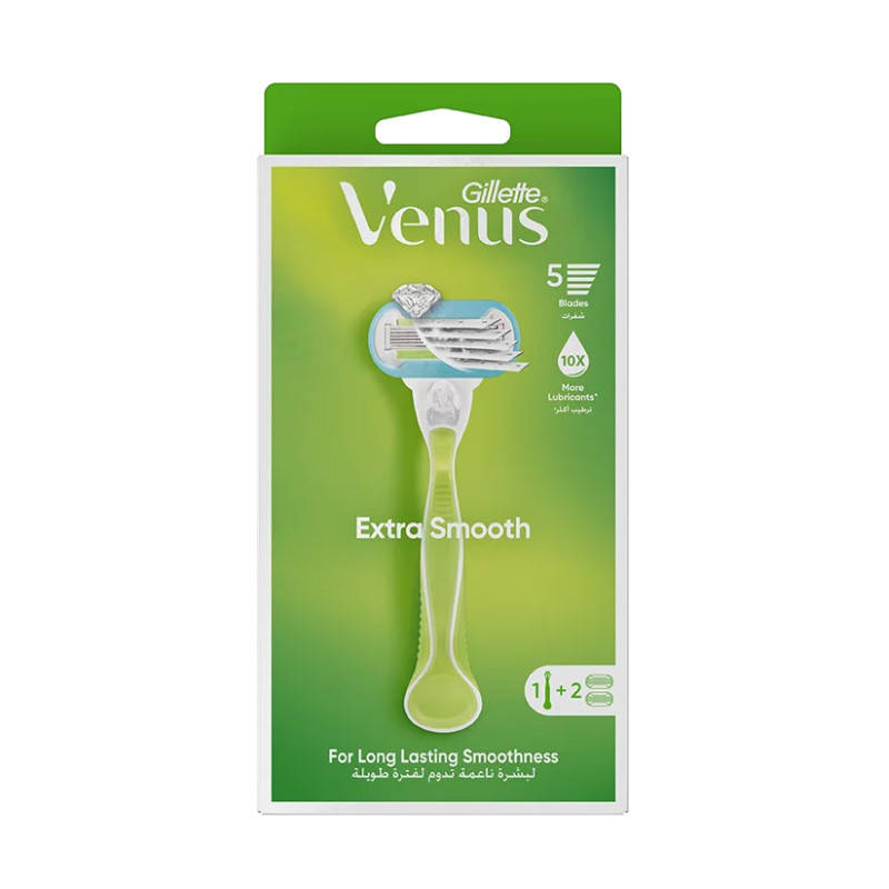 GILLETTE VENUS 5 EXTR?A SMOOTH RAZOR +2 BLADES