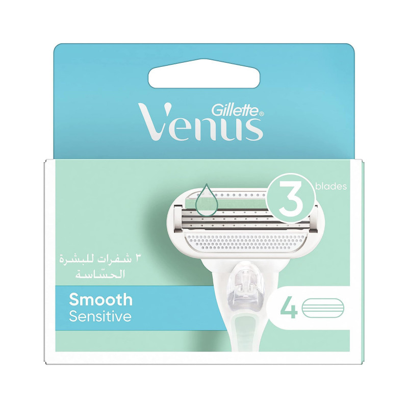 GILLETTE VENUS 3 SMOOTH SENSITIVE BLADES 4PCS