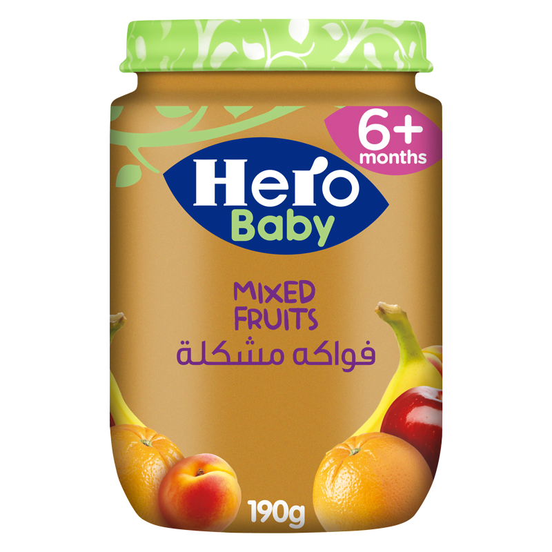 HERO BABY MIXED FRUITS 190 G JAR