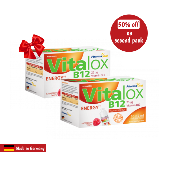 VITALOX B12 10*7ML  ORAL AMP 1+1 50%OFF