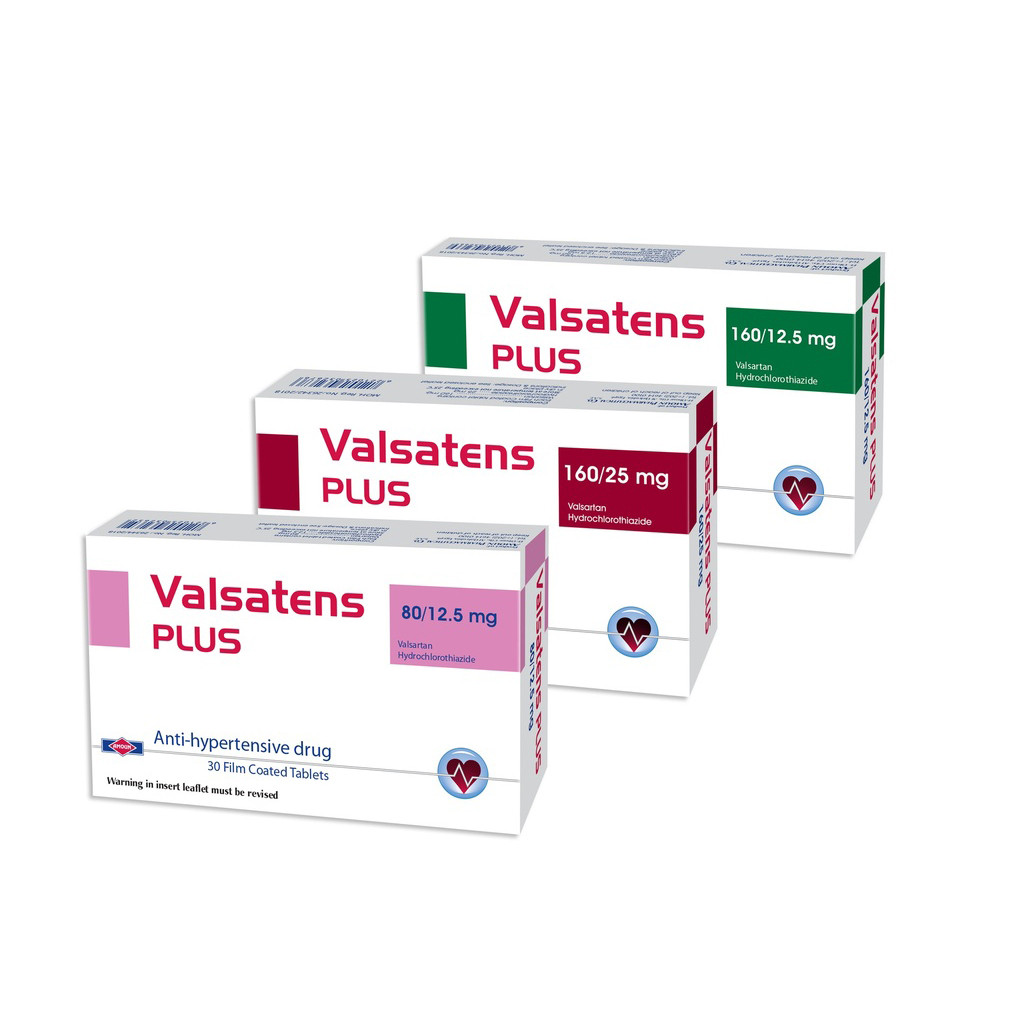 VALSATENS PLUS 160/12.5MG 30 TAB