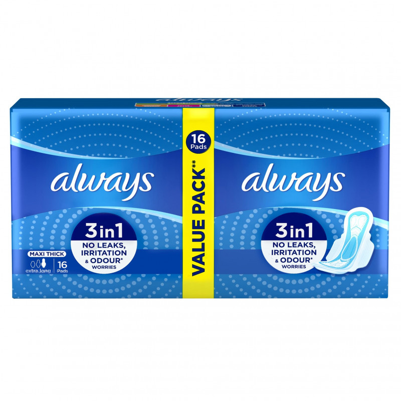 ALWAYS MAXI THICK EXTRA LONG 16PCS