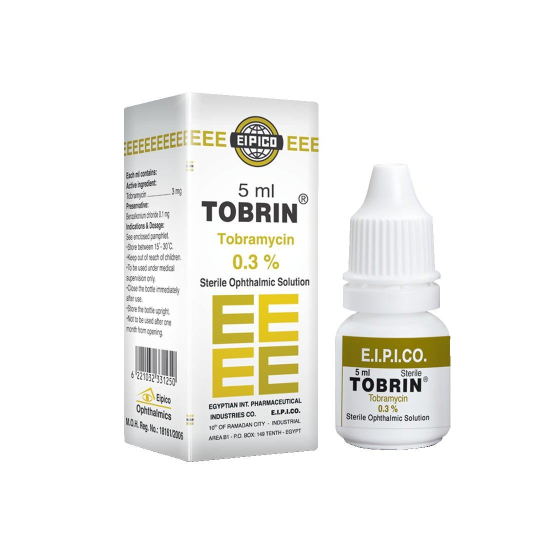 TOBRIN 0.3% EYE DROPS 5ML