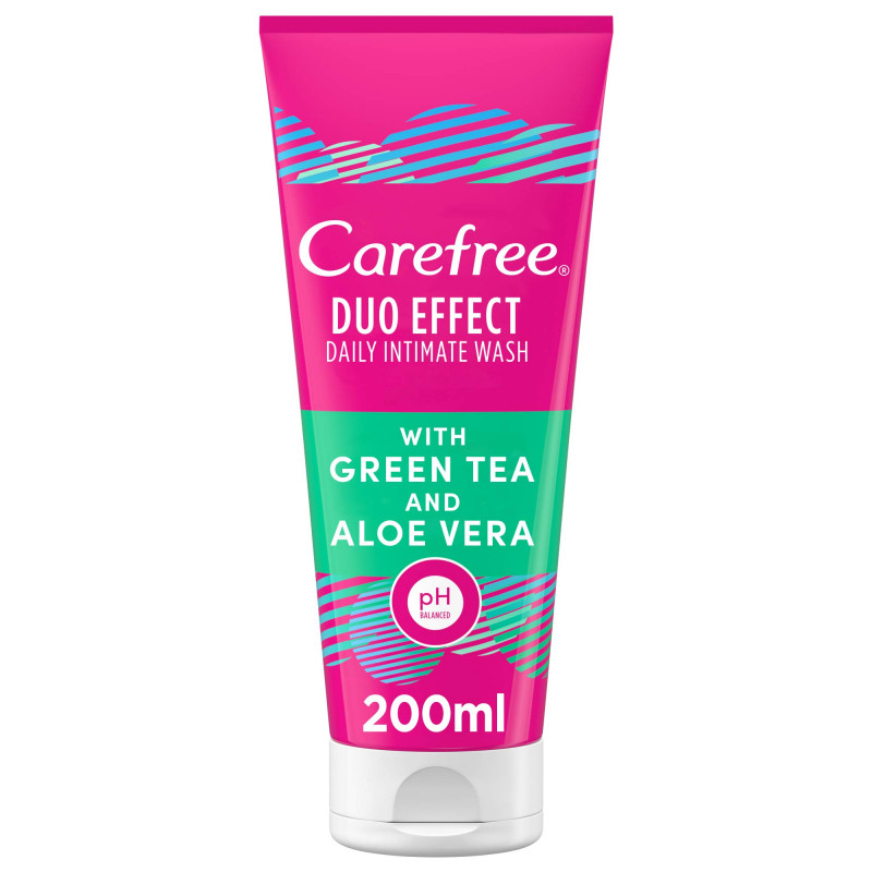 CARE FREE DUO EFFECT INTIMATE WASH 200 ML GREEN TEA