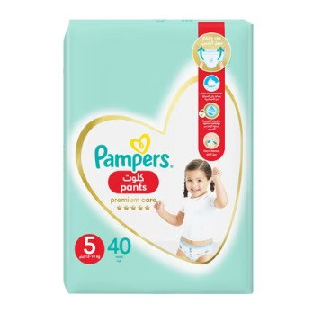 PAMPERS PREMIUM PANTS (5) 40 PCS